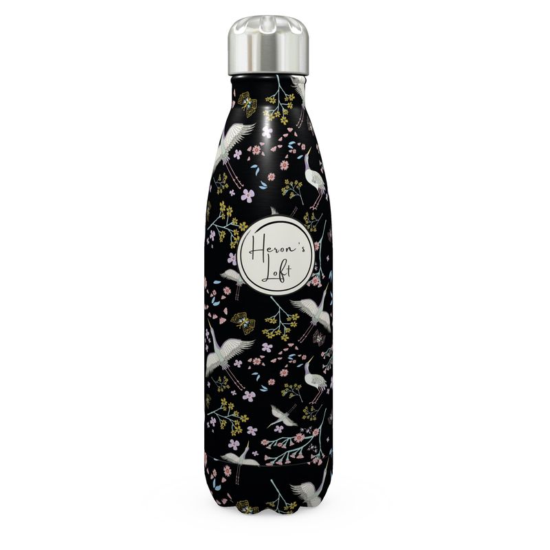 Stainless Steel Water Bottle - Onyx Crane