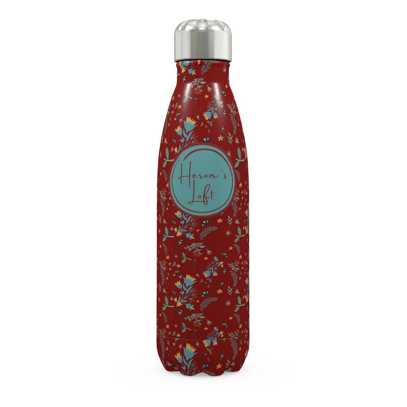 Stainless Steel Water Bottle - Rustic Bloom
