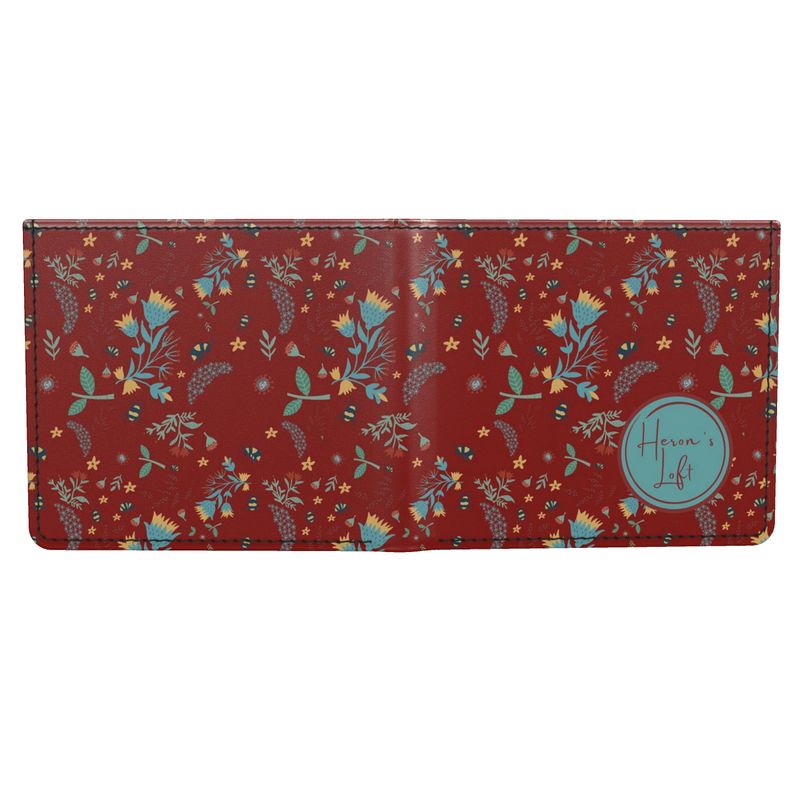 Nappa Leather Wallet - Rustic Bloom