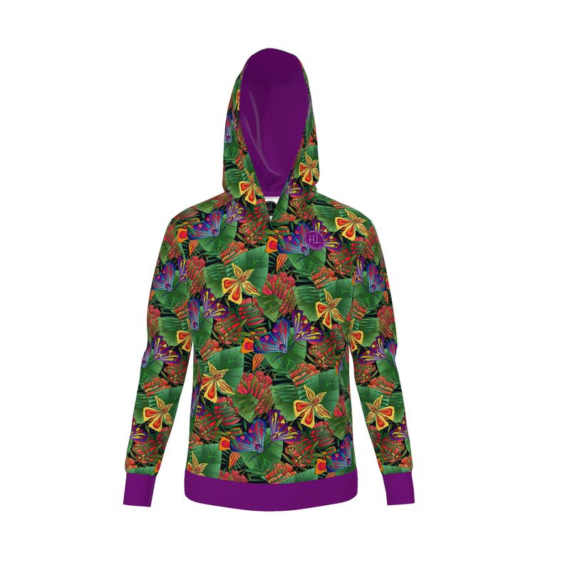 Women's Pullover Hoodie - Jungle Flower