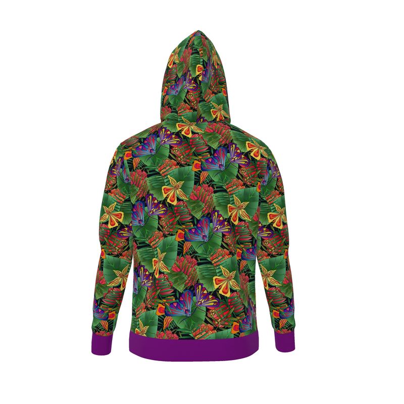 Women's Pullover Hoodie - Jungle Flower